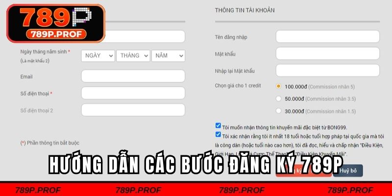 Hướng dẫn chi tiết các bước tham gia đăng ký 789p cho hội viên
